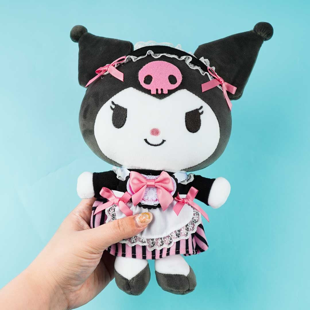 Kuromi Heart Maid Plushie Medium Blippo