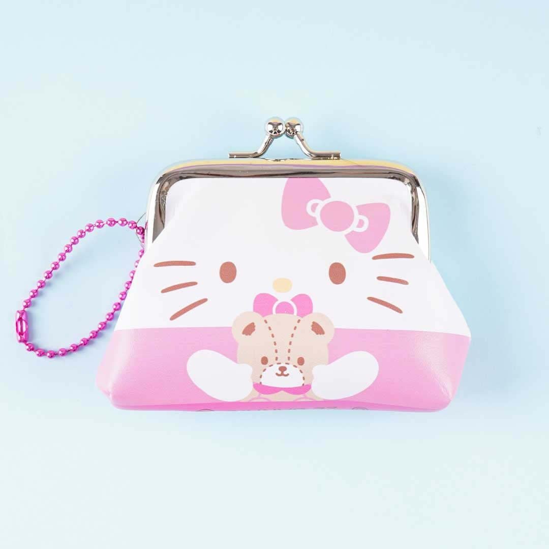Sanrio Hello Kitty Cartoon Coin Purse Kawaii Wallet Bag Small Short Wallets  Purse Cute Mini Storage Bag With Zipper For Girls - Coin Purses - AliExpress